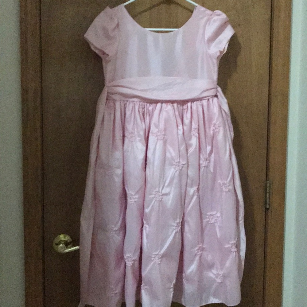 Pink wedding dress